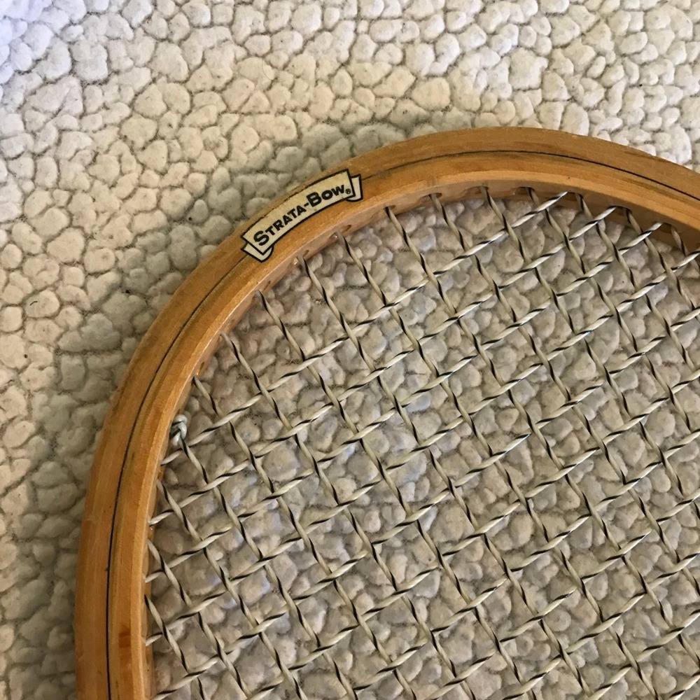 Vintage Wilson Jimmy Connors Sentry Wood Tennis Racquet with T3000 Cover 4 3/8 - Picture 9 of 12